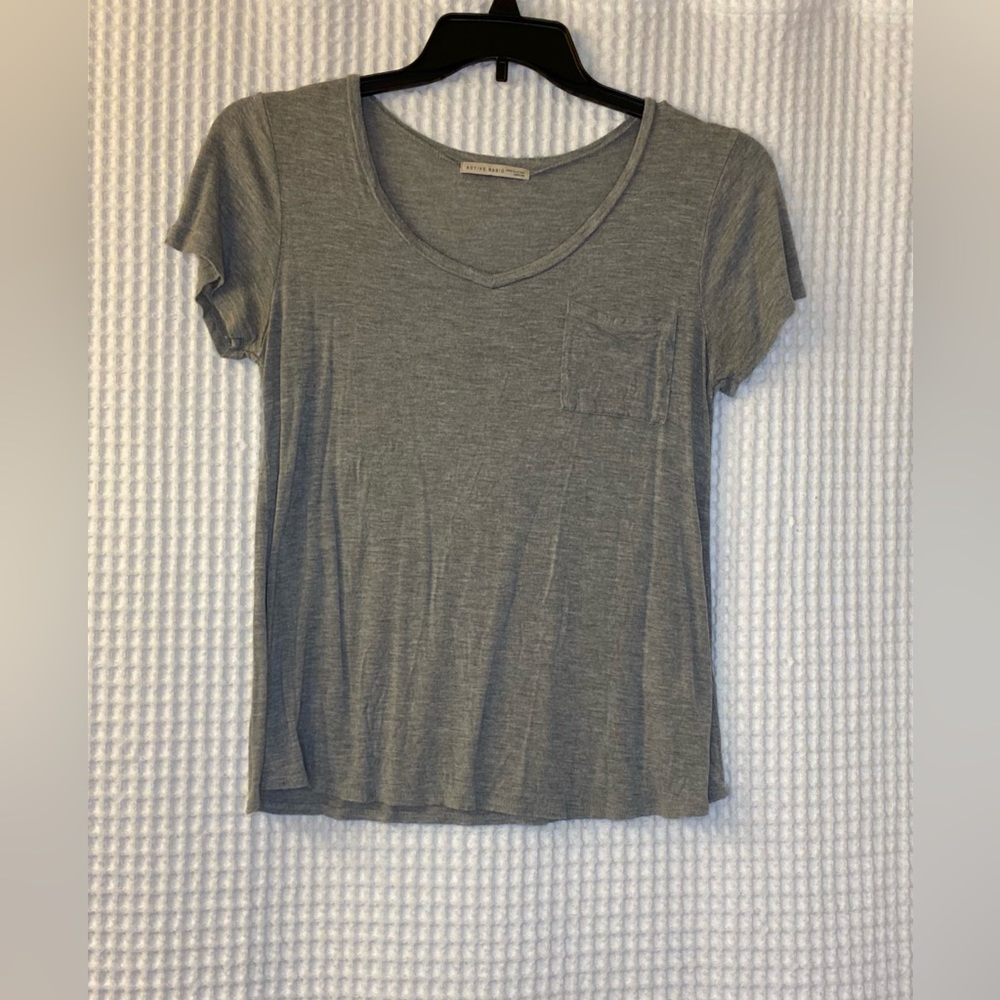 V-Neck Gray Shirt